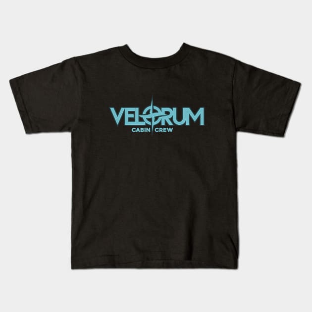 VELORUM CABIN CREW Kids T-Shirt by Aries Custom Graphics